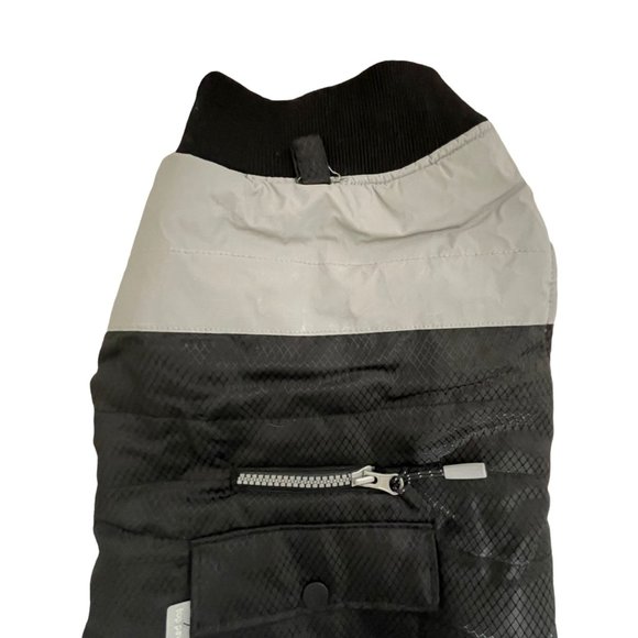 NWT Top Paw Black With Reflective Fleece Lined Insulated Filled Winter Vest L - Picture 2 of 6